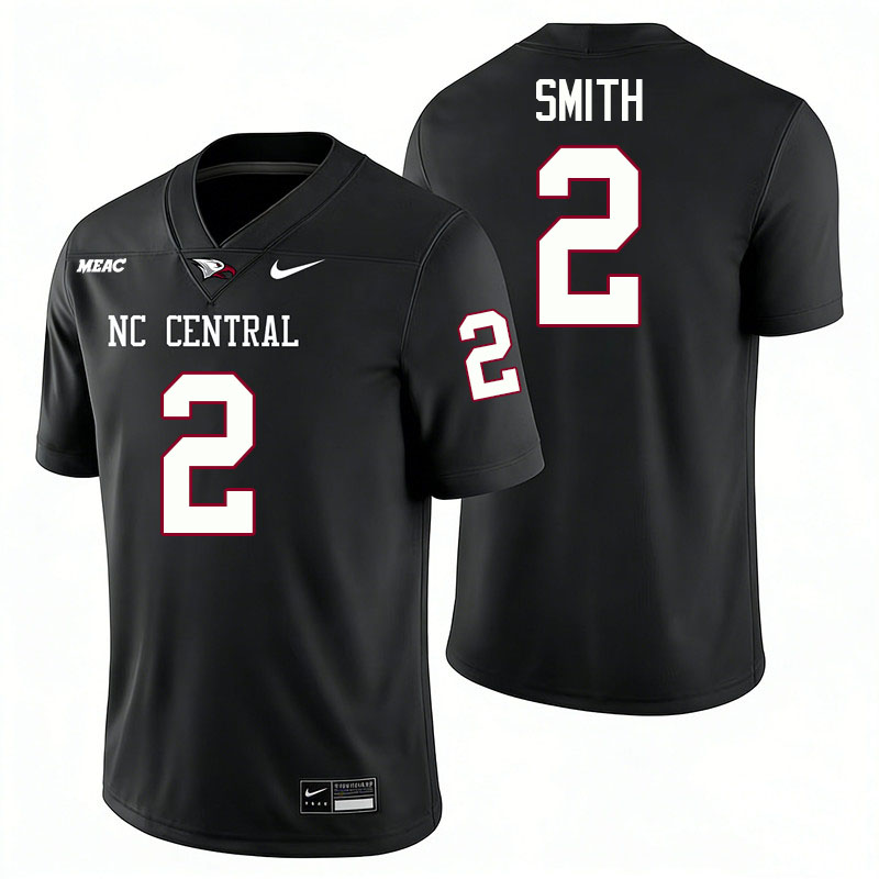 North Carolina Central Eagles #2 Ryan Smith College Football Jerseys,Uniforms Stitched-Black